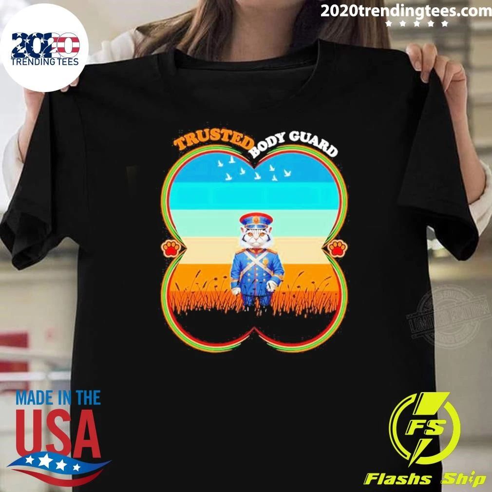Cat Trusted Body Guard Tee Shirt