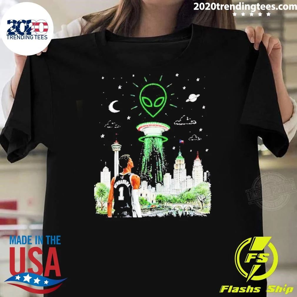 Wemby Alien Victor Wembanyama Space San Antonio Spurs Basketball 2026 NBA Finals Shirt