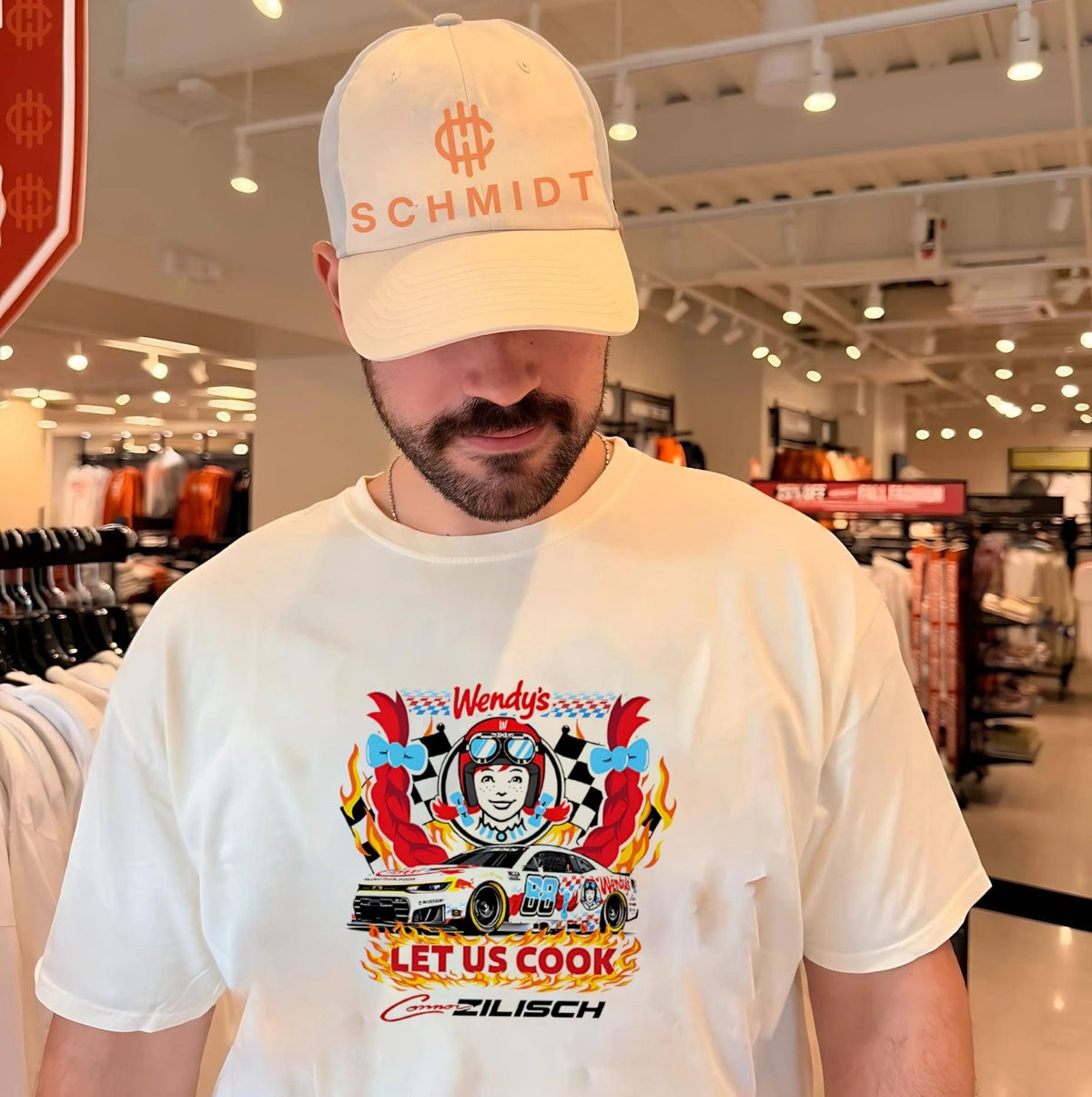Connor Zilisch x Wendy’s Let us cook race car shirt