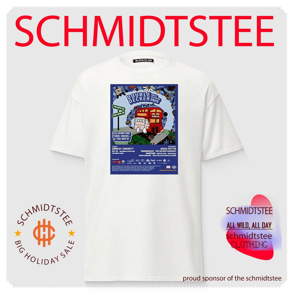 Double decker arts festival 2025 bus graphic shirt