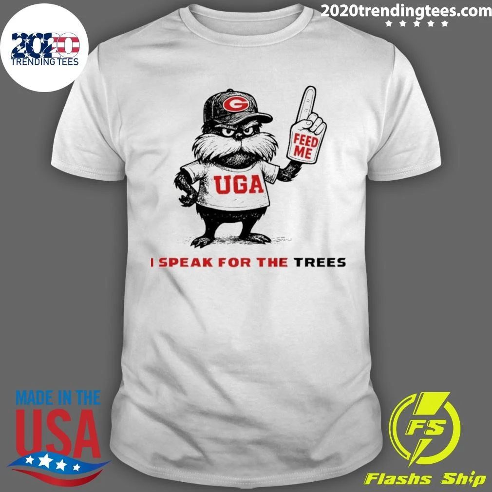 Feed The Trees Georgia Bulldogs Baseball I Speak For The Trees Shirt