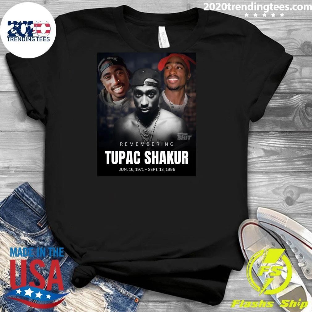 Remembering Tupac Shakur 1971–1996 Vintage Memorial Tribute Shirt