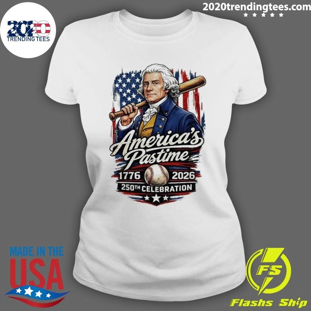 Thomas Jefferson America’s Pastime 1976-2026, 250th Celebration Front and Back Shirt