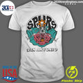 San Antonio Spurs x The Grateful Dead Homage Skeleton Tri-Blend Shirt