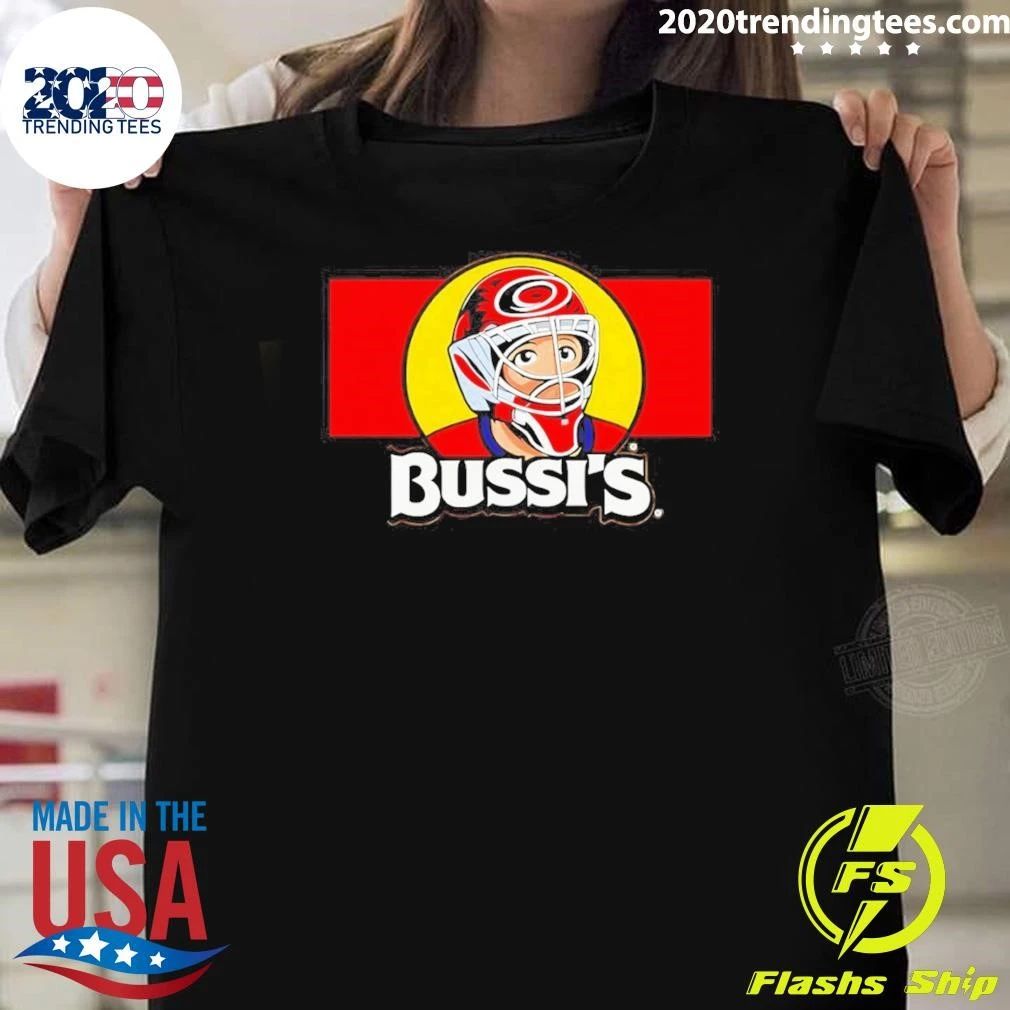 Brandon Bussi Bussi’s Goalie Carolina Hurricanes Hockey NHL 2026 Tee Shirt