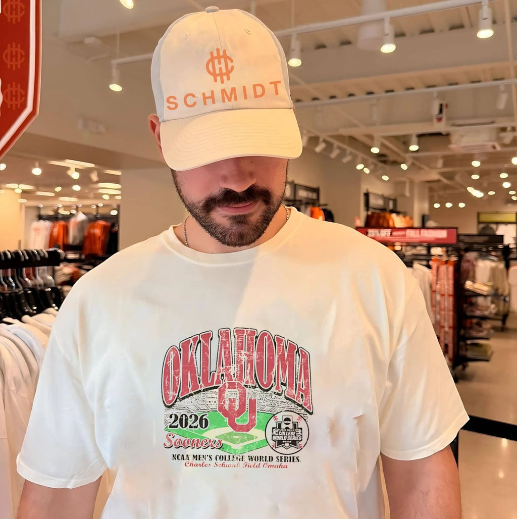 Oklahoma Sooners 2026 College World Series Bound stadium shirt