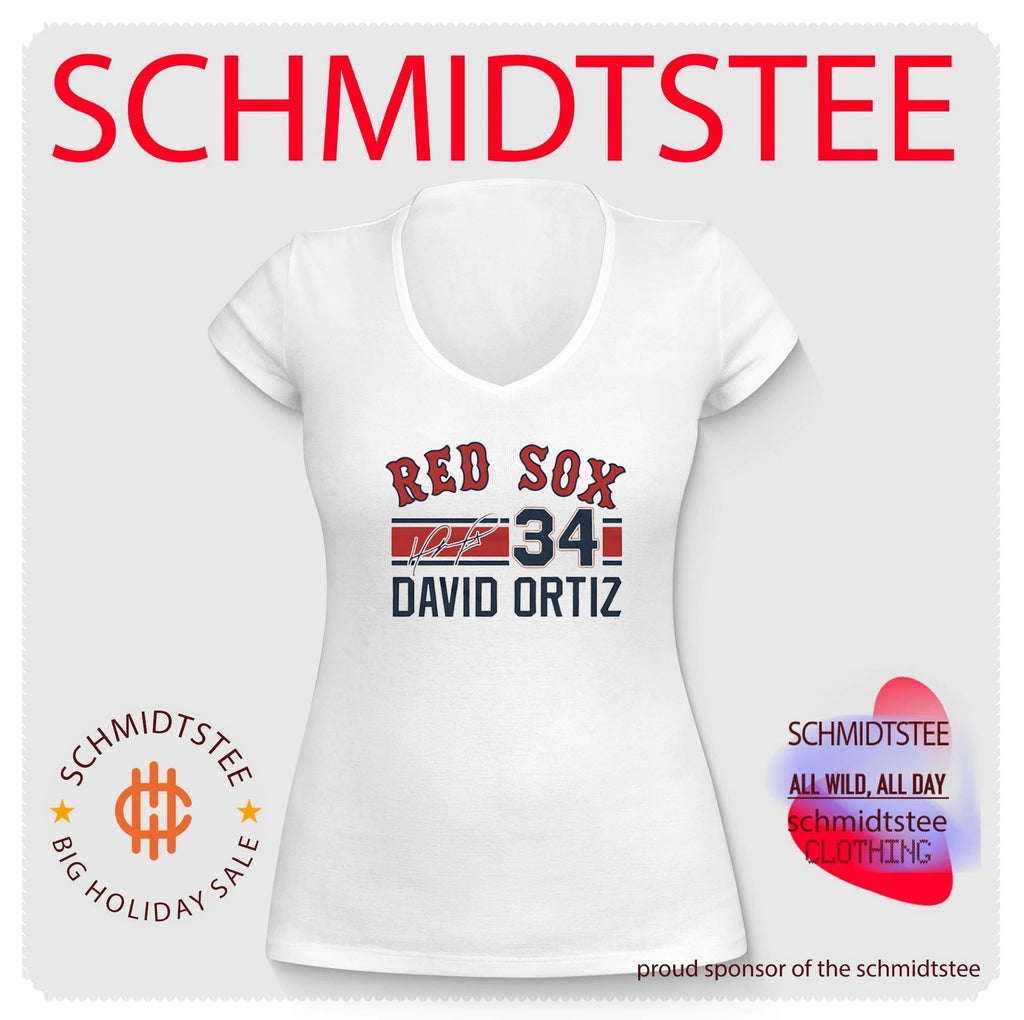Boston Red Sox David Ortiz Signature Name & Number shirt