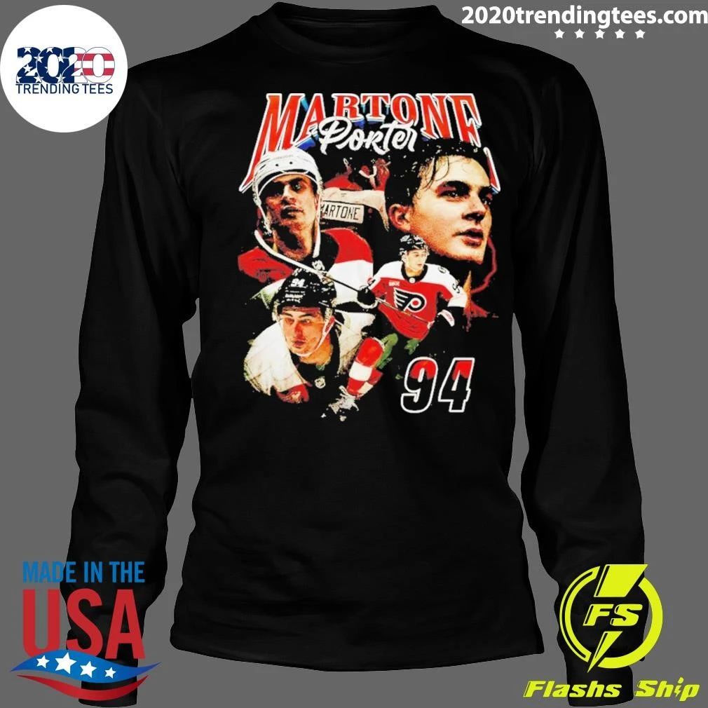Porter Martone Big Head Philadelphia Flyers Nhl Hockey Graphic Shirt