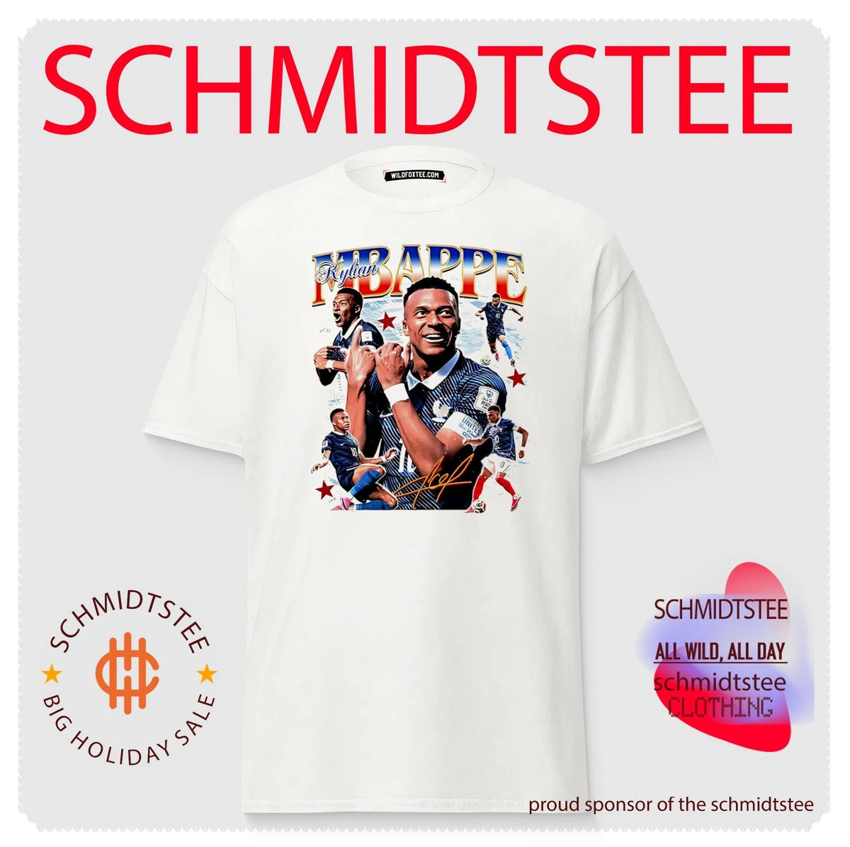 2026 World Cup France Kylian Mbappe signature bootleg shirt