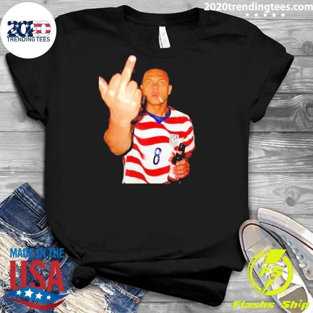 American Soccer The Middle Finger Gesture 6 Shirt
