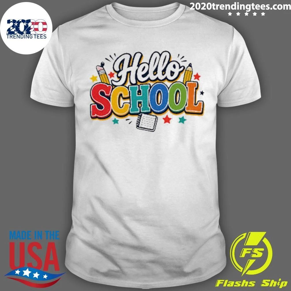 Hello School Colorful Shirt