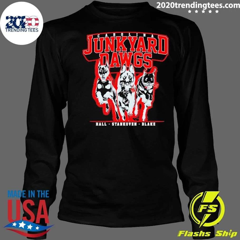 Logan Stankoven, Taylor Hall and Jackson Blake Junkyard Dawgs Shirt