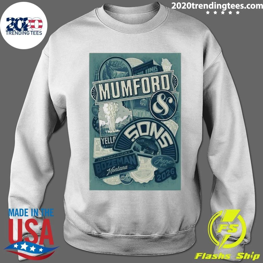 Mumford And Sons Bobcat Stadium in Bozeman MT June 4 2026 Tee Shirt