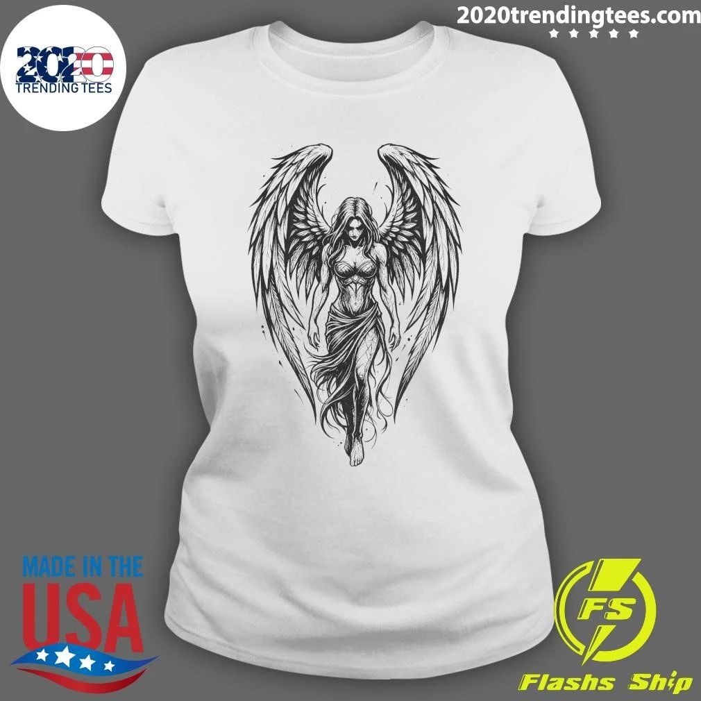 Dark Angel Wings Girl Shirt