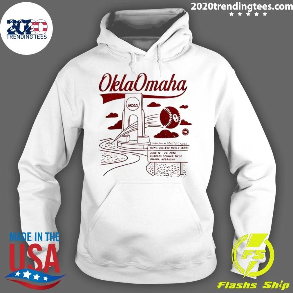 Oklahoma Sooners x College World Series Oklahoma 2026 Baseball Shirt