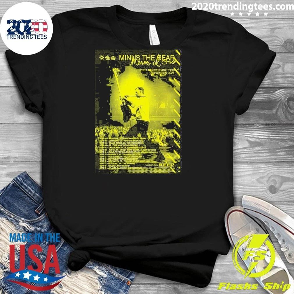 Minus the Bear World Tour 2026 Poster Shirt