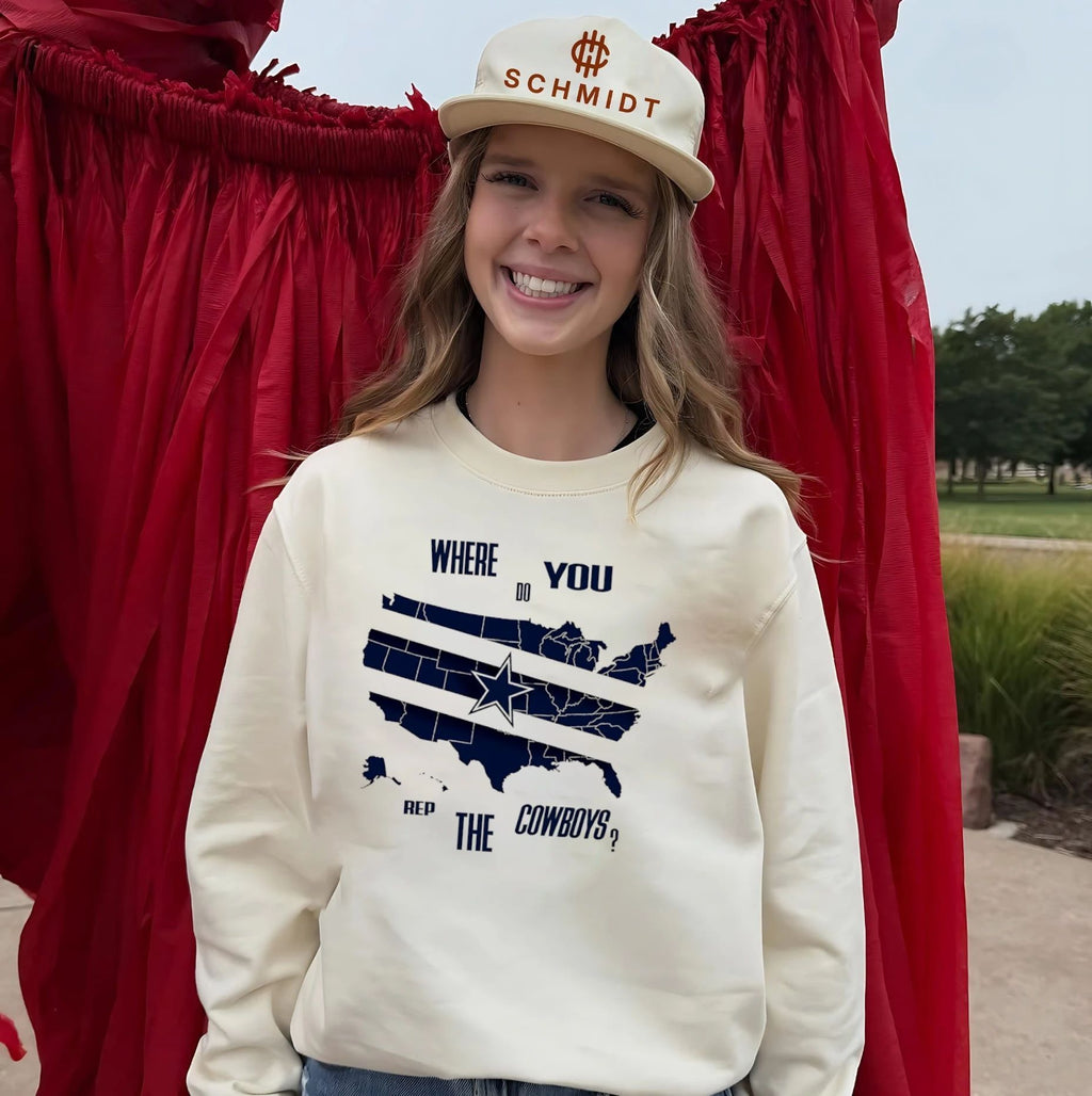 Where do you rep the cowboys US map shirt