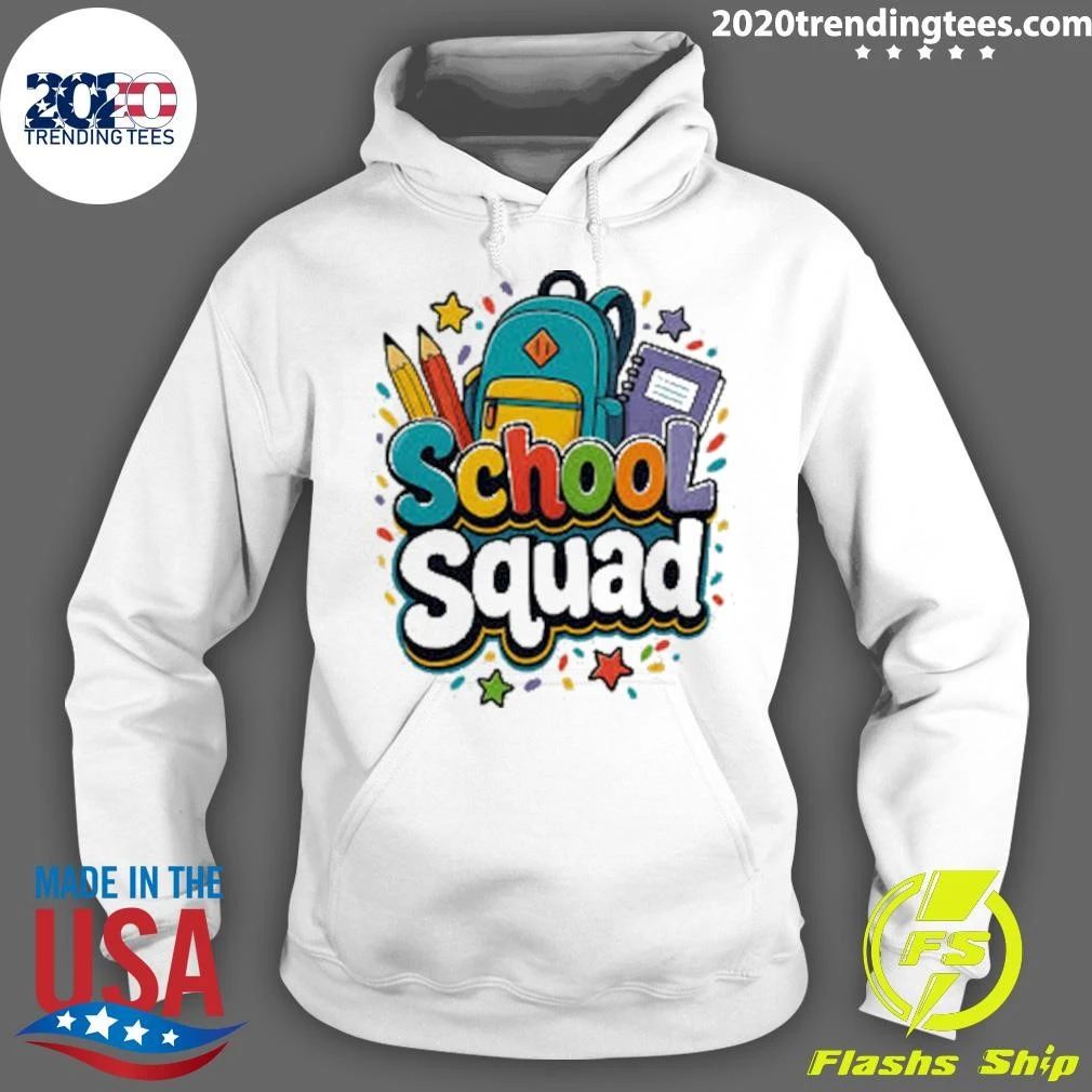 School Squad Colorful Back To Shirt