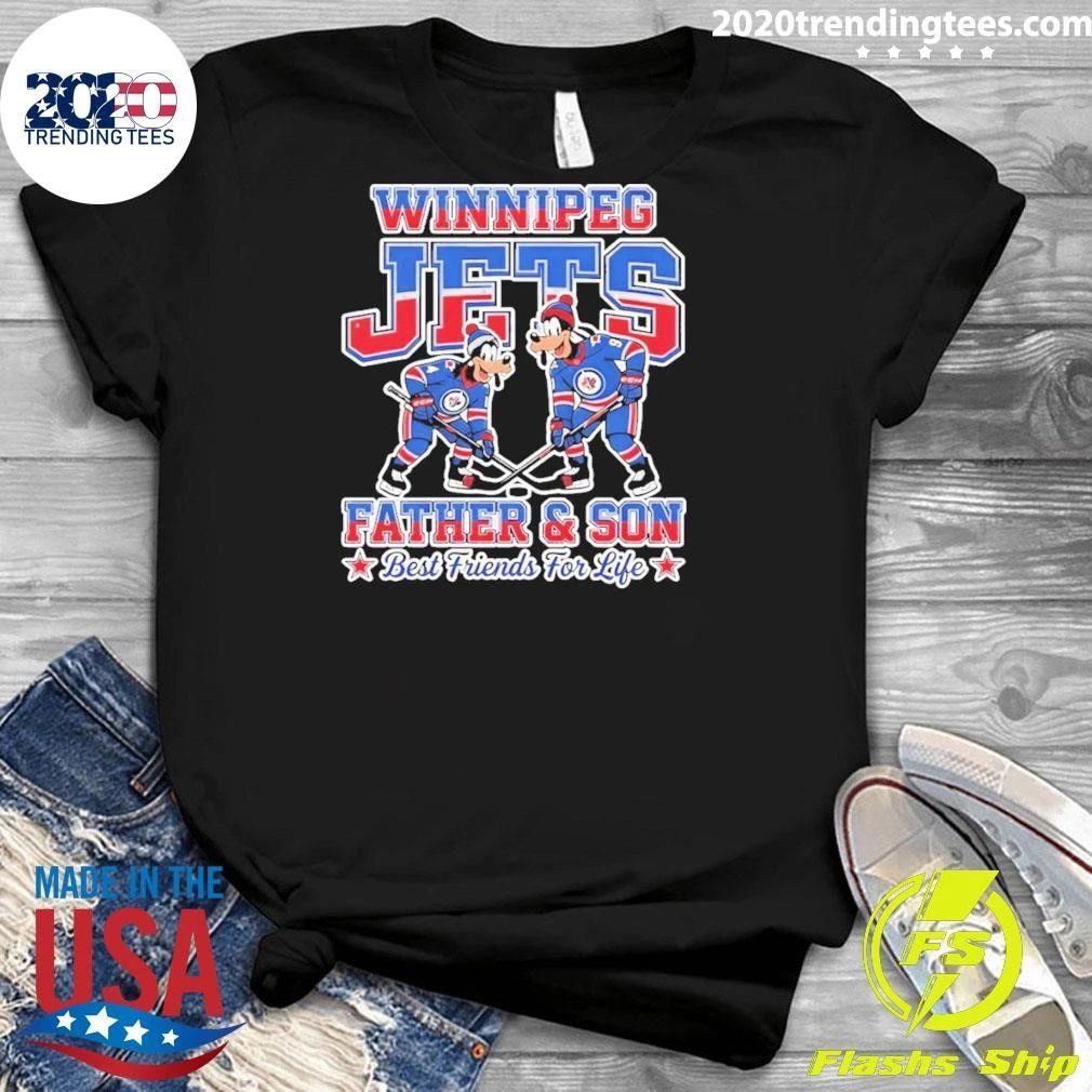 Goofy Winnipeg Jets Father And Son Best Friends For Life Shirt