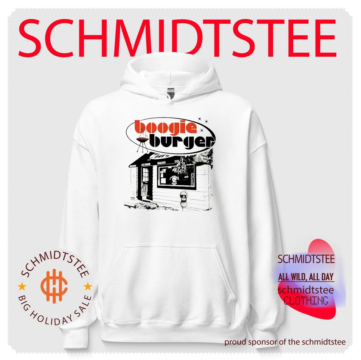 Boogie Burger Retro Diner fast food grill shirt