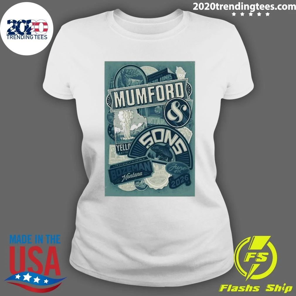 Mumford And Sons Bobcat Stadium in Bozeman MT June 4 2026 Tee Shirt