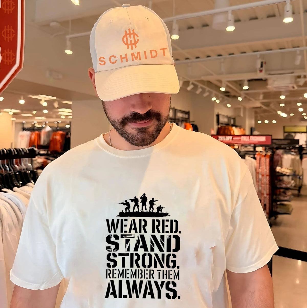 Wear red stand strong remember them alway shirt