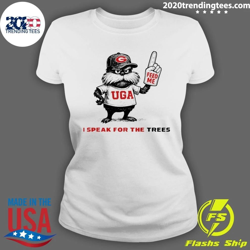 Feed The Trees Georgia Bulldogs Baseball I Speak For The Trees Shirt