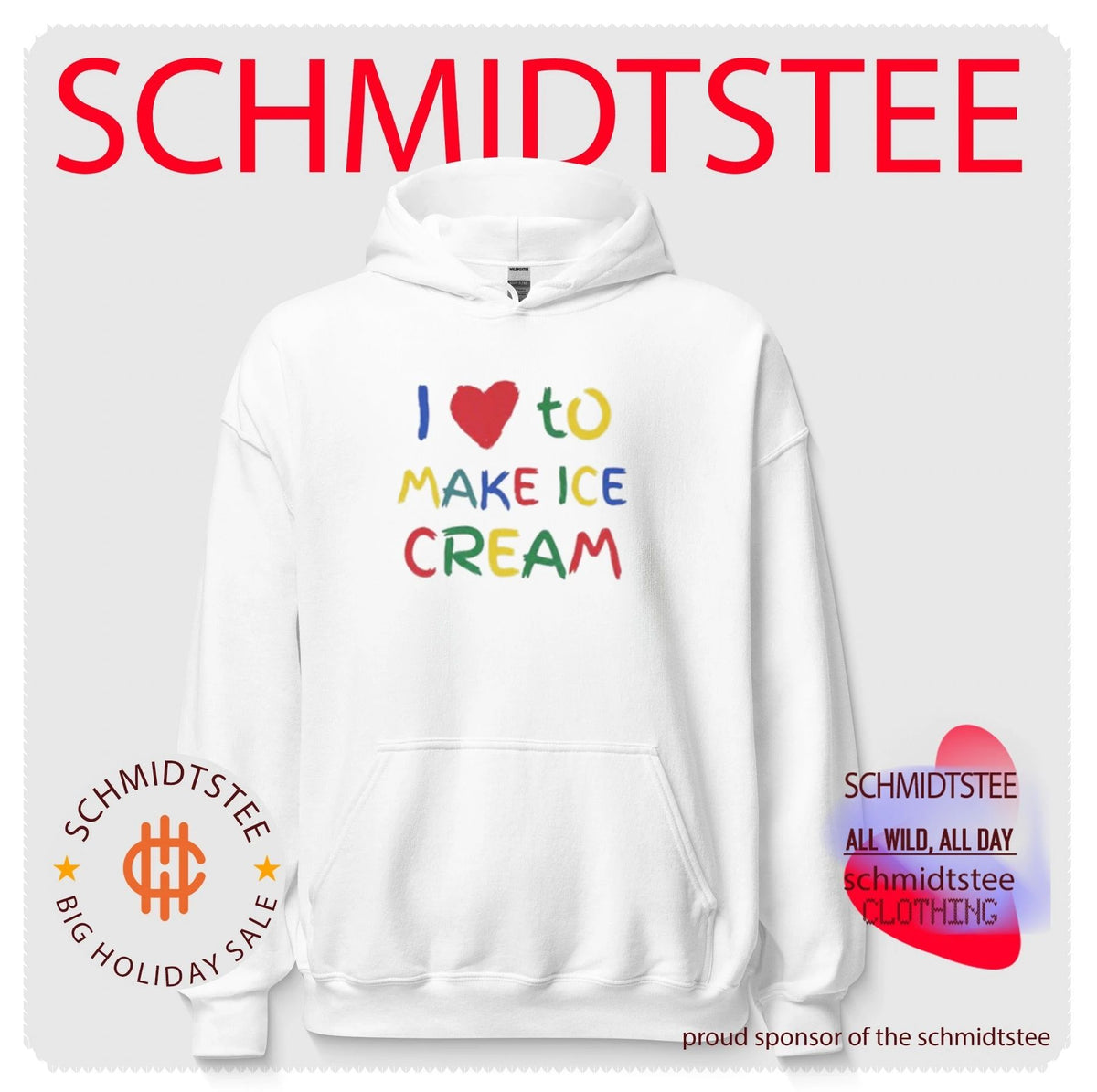 I Love to Make Ice Cream dessert baking shirt