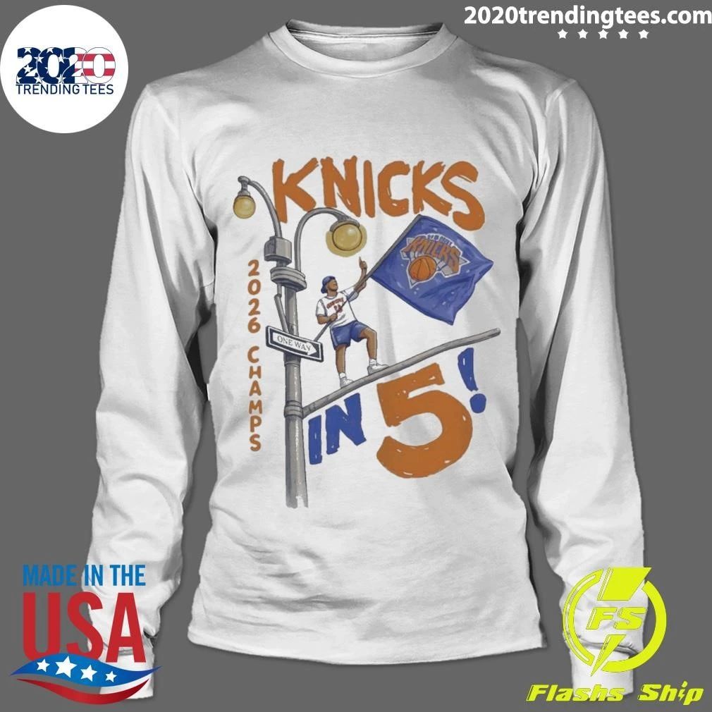 New York Champs 2026 Knicks In 5 Keith Haring Style Shirt