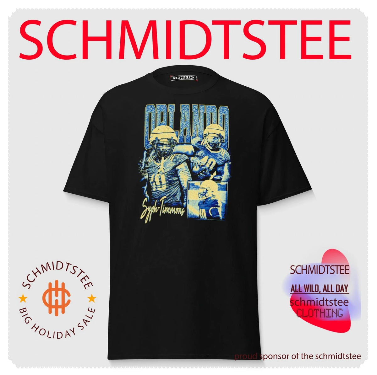 Orlando Syph-Timmons Football Player athlete shirt