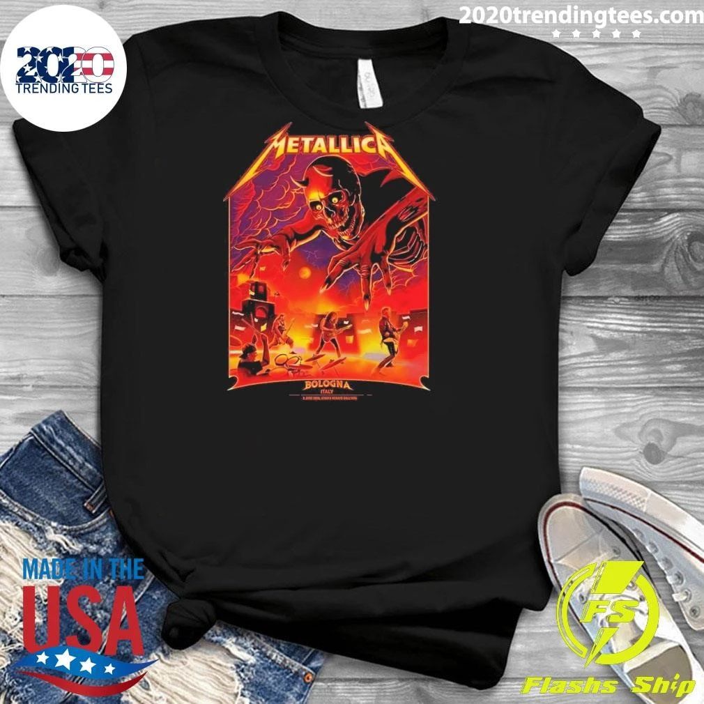 Metallica Bologna At Stadio Renato Dall’Ara June 2026 Shirt