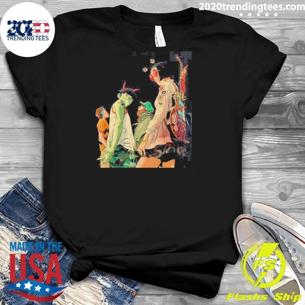 Gorillaz Tottenham London On 20 June 2026 Jumbo Band Portrait Art Shirt