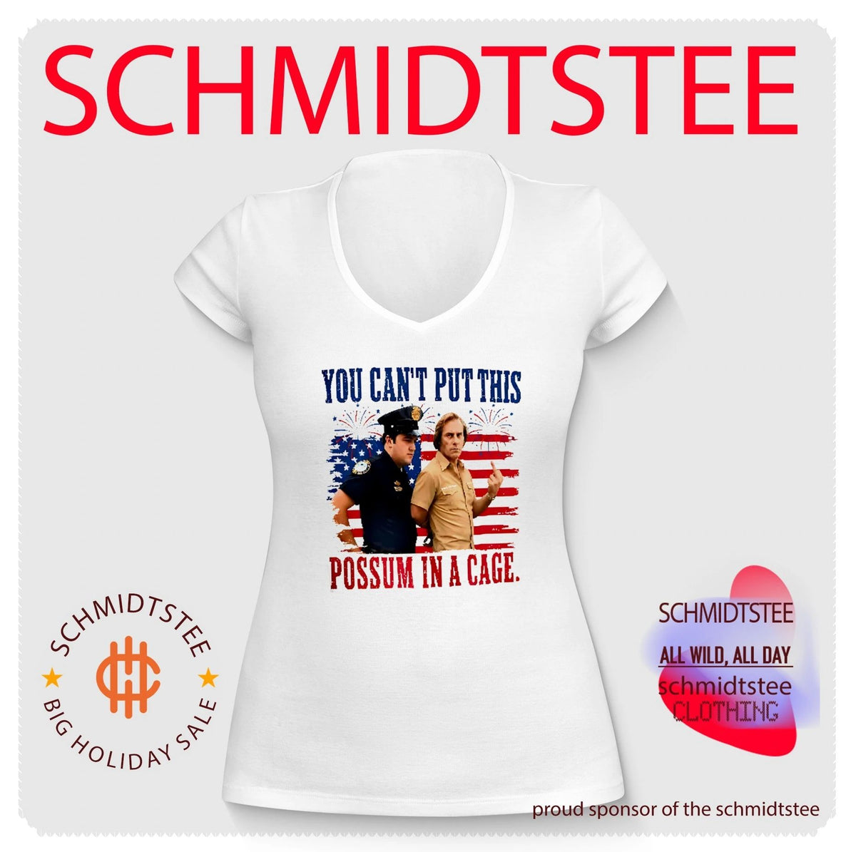You Can’t Put This Possum In A Cage George Jones 4th of July shirt
