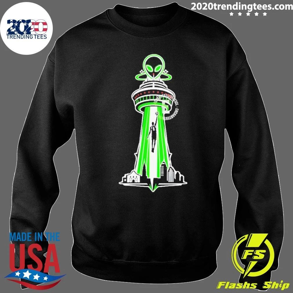 Antonio Spurs Basketball Alien Ufo City Skyline Nba 2026 Shirt