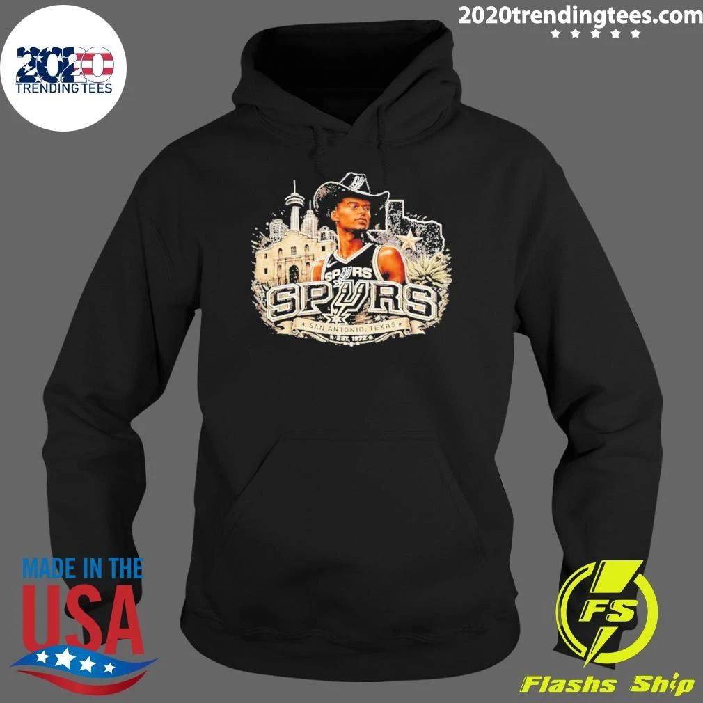 Wembanyama San Antonio Spurs Cowboy Hat Alamo Texas Est 1972 Shirt