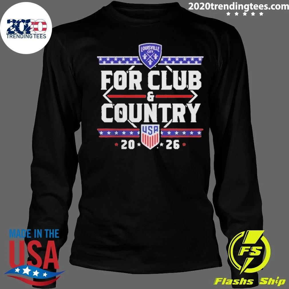 Premium For Club And Country Usa 20 26 Louisville City Shirt