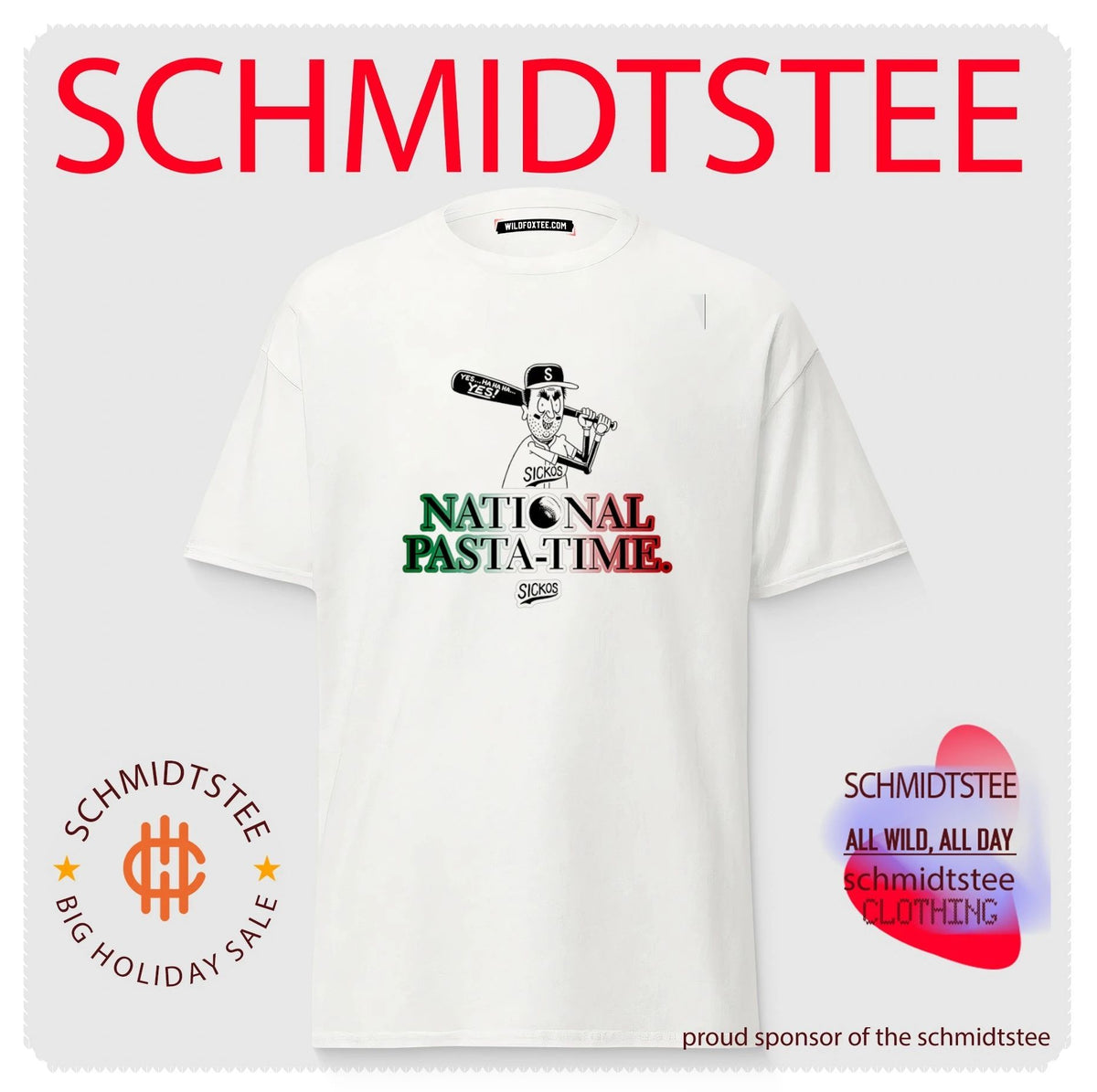 Sickos Baseball National Pasta Time shirt