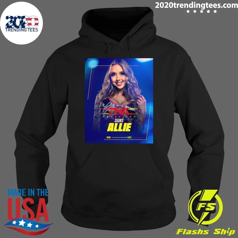 Allie has officially signed with TNA, as first reported by the Rewind Recap Relive podcast Shirt