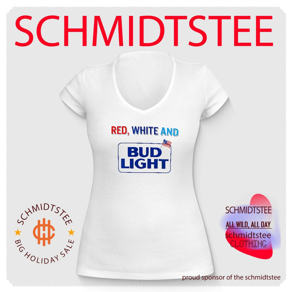 Red White And Bud Light 4th Of July Shirt