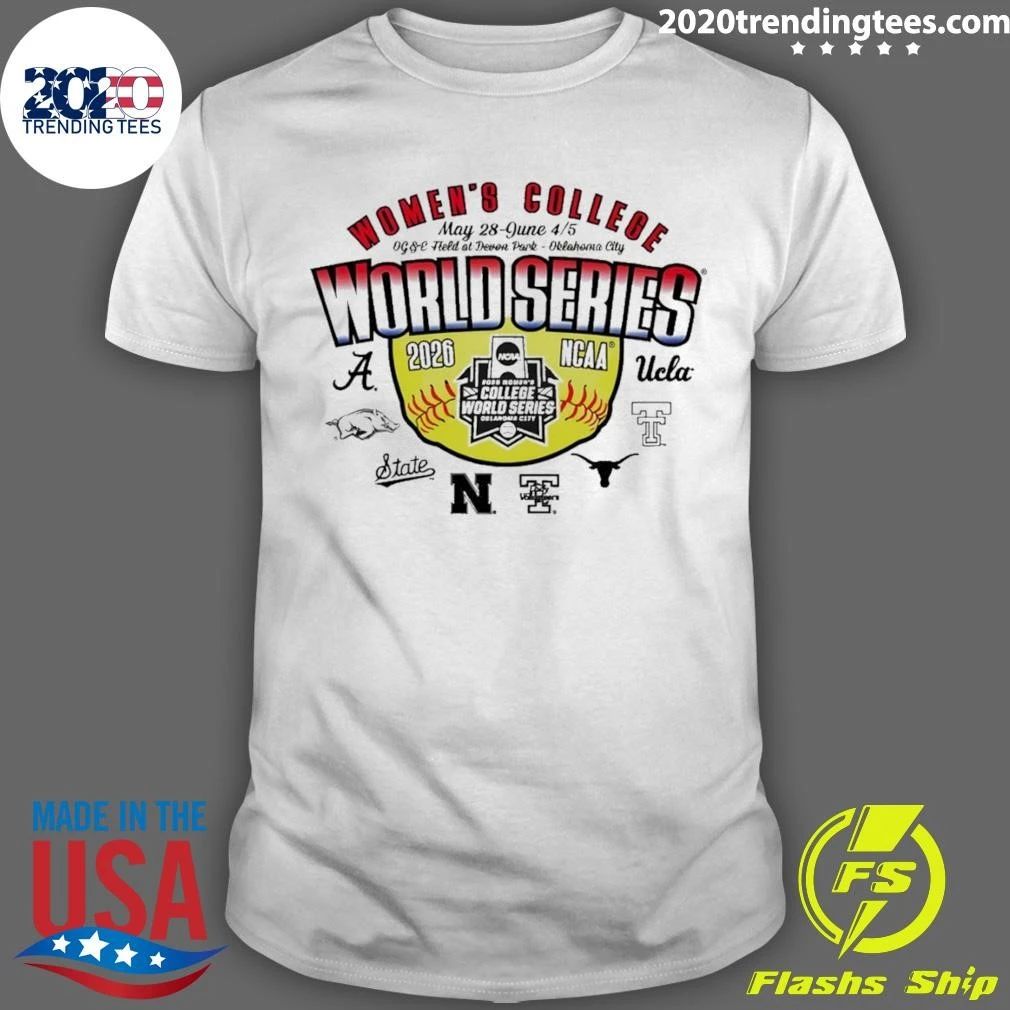Ncaa Softball Women’s College World Series 2026 Oklahoma City Team Logo Shirt