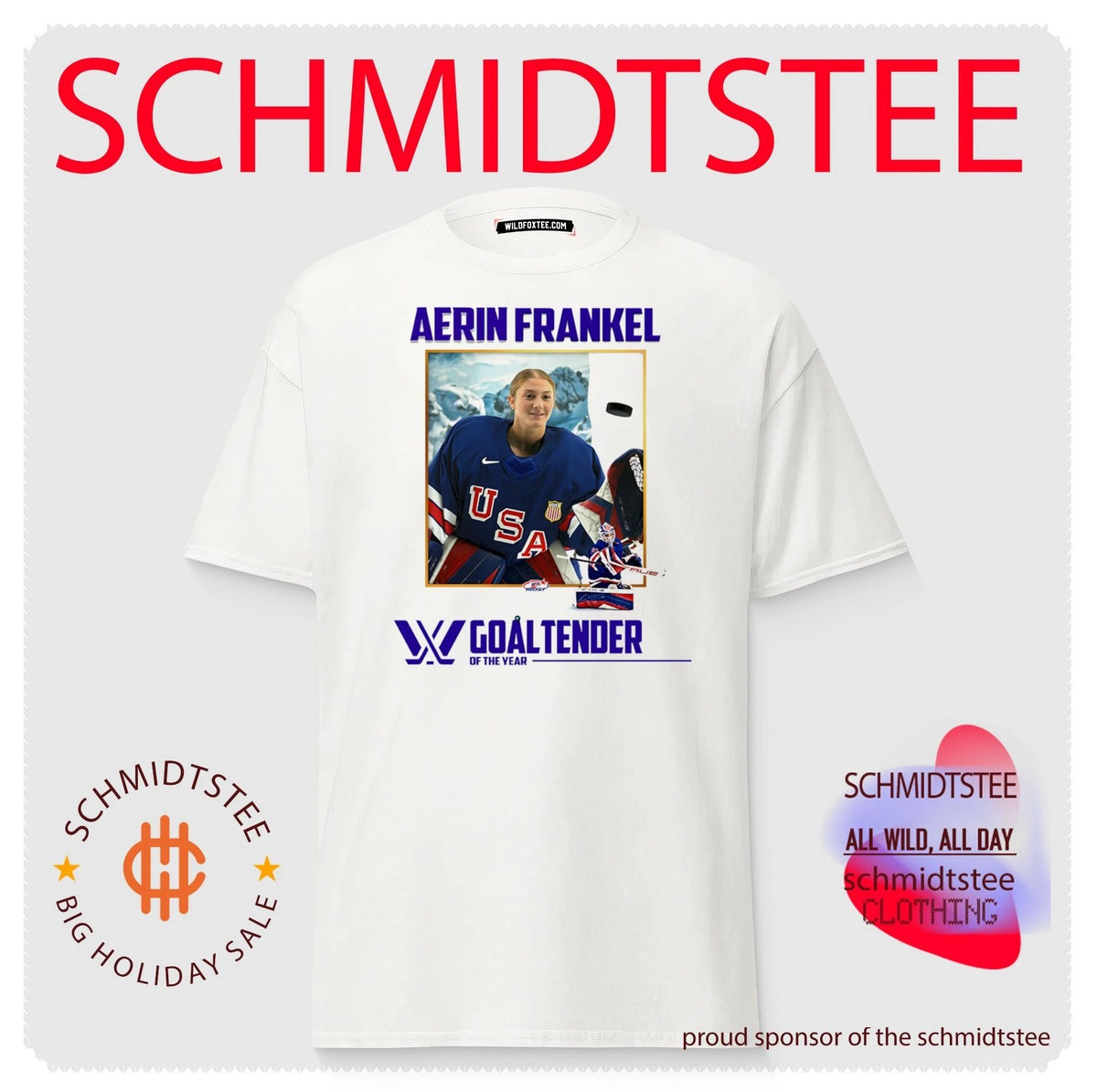 Aerin Frankel USA hockey goaltender of the year 2026 shirt