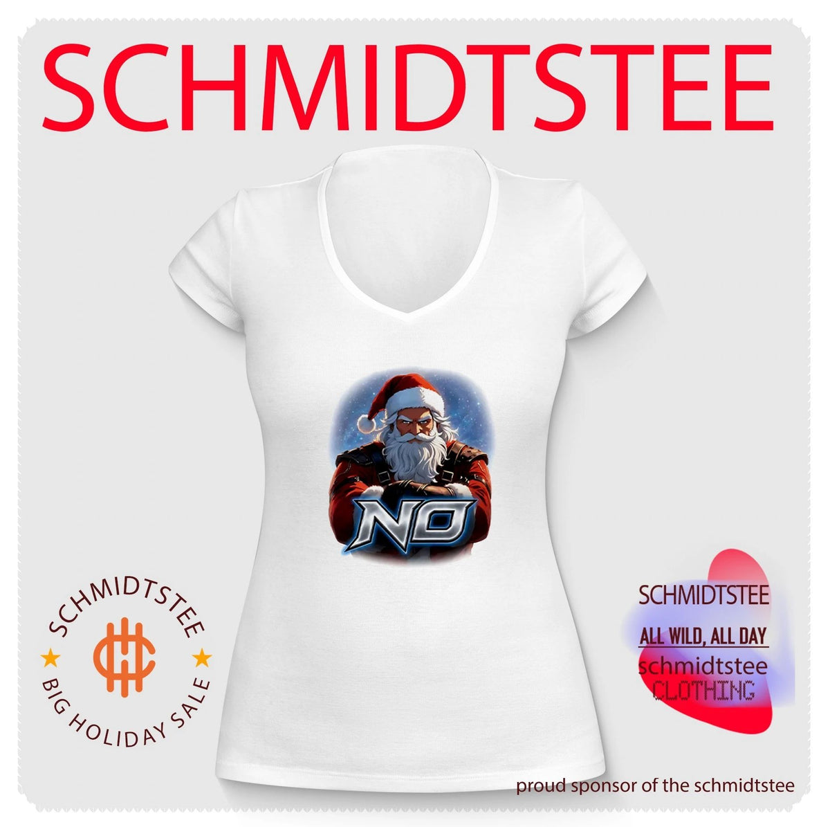 Santa Says No graphic shirt