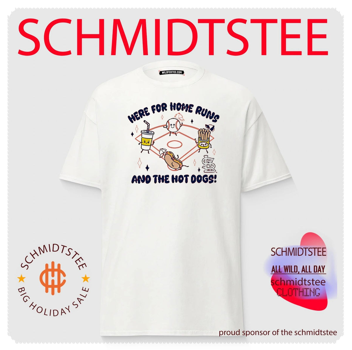 St. Louis Cardinals Snack here for home runs and the hot dogs shirt
