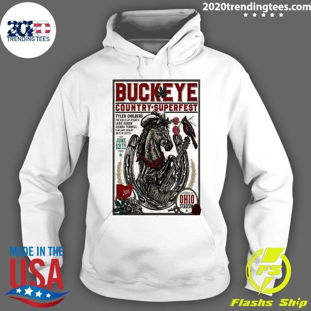 Buckeye Country Superfest Columbus June 13 2026 Ohio Stadium Shirt