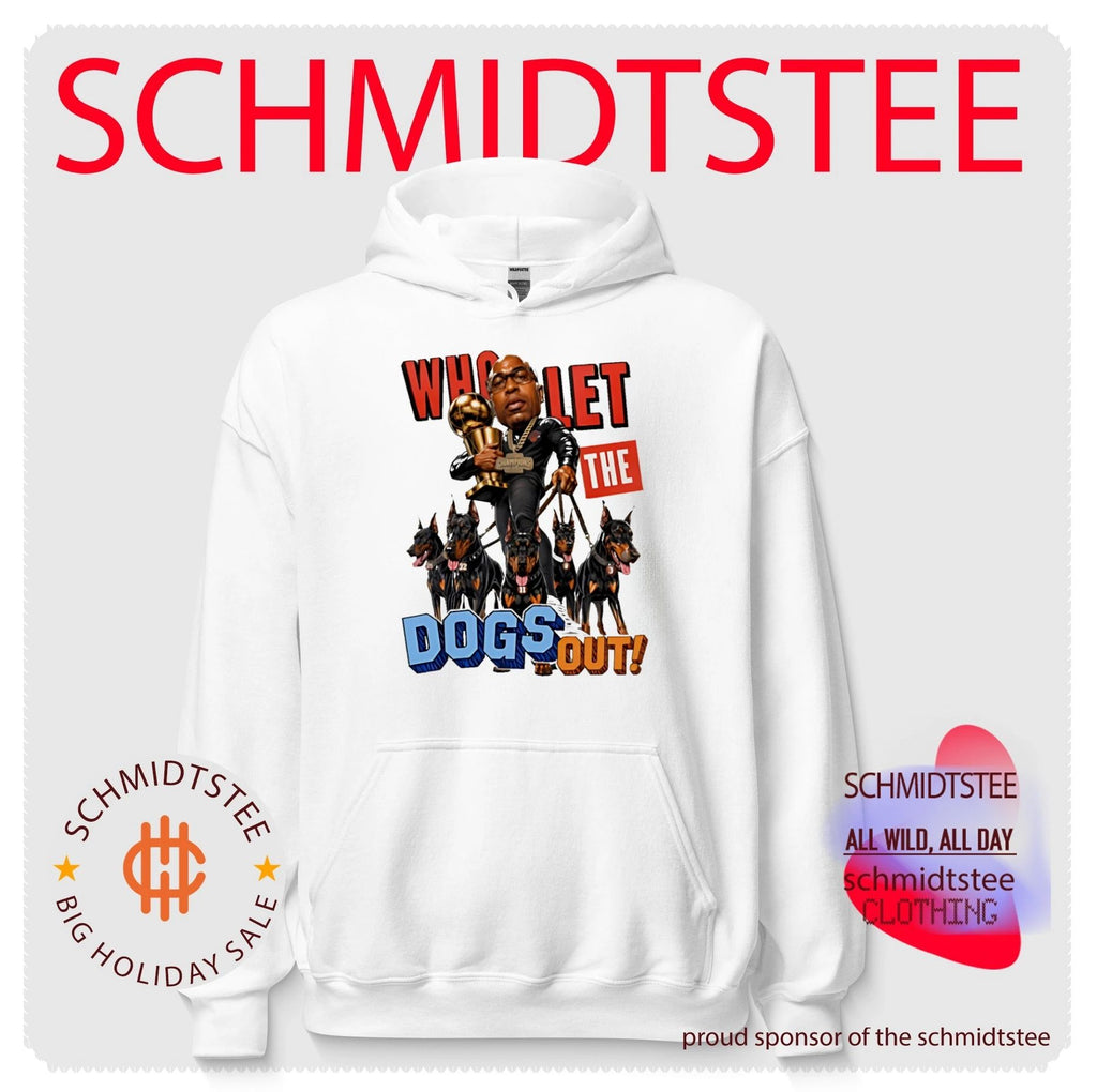 Who let the dogs out Doberman Pinschers caricature shirt
