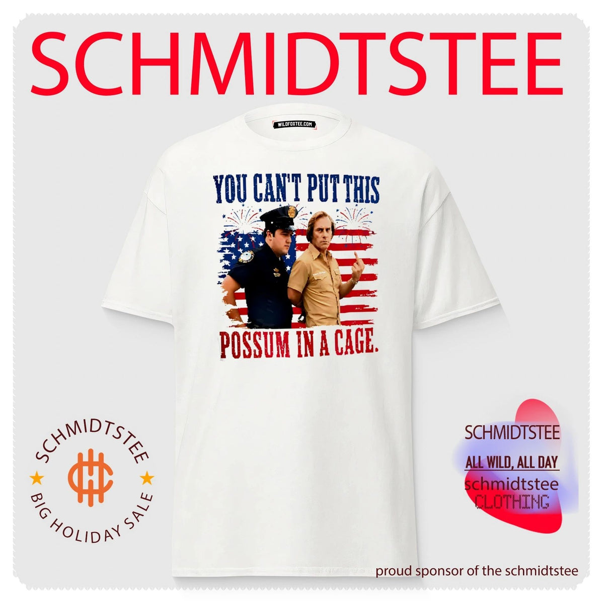 You Can’t Put This Possum In A Cage George Jones 4th of July shirt