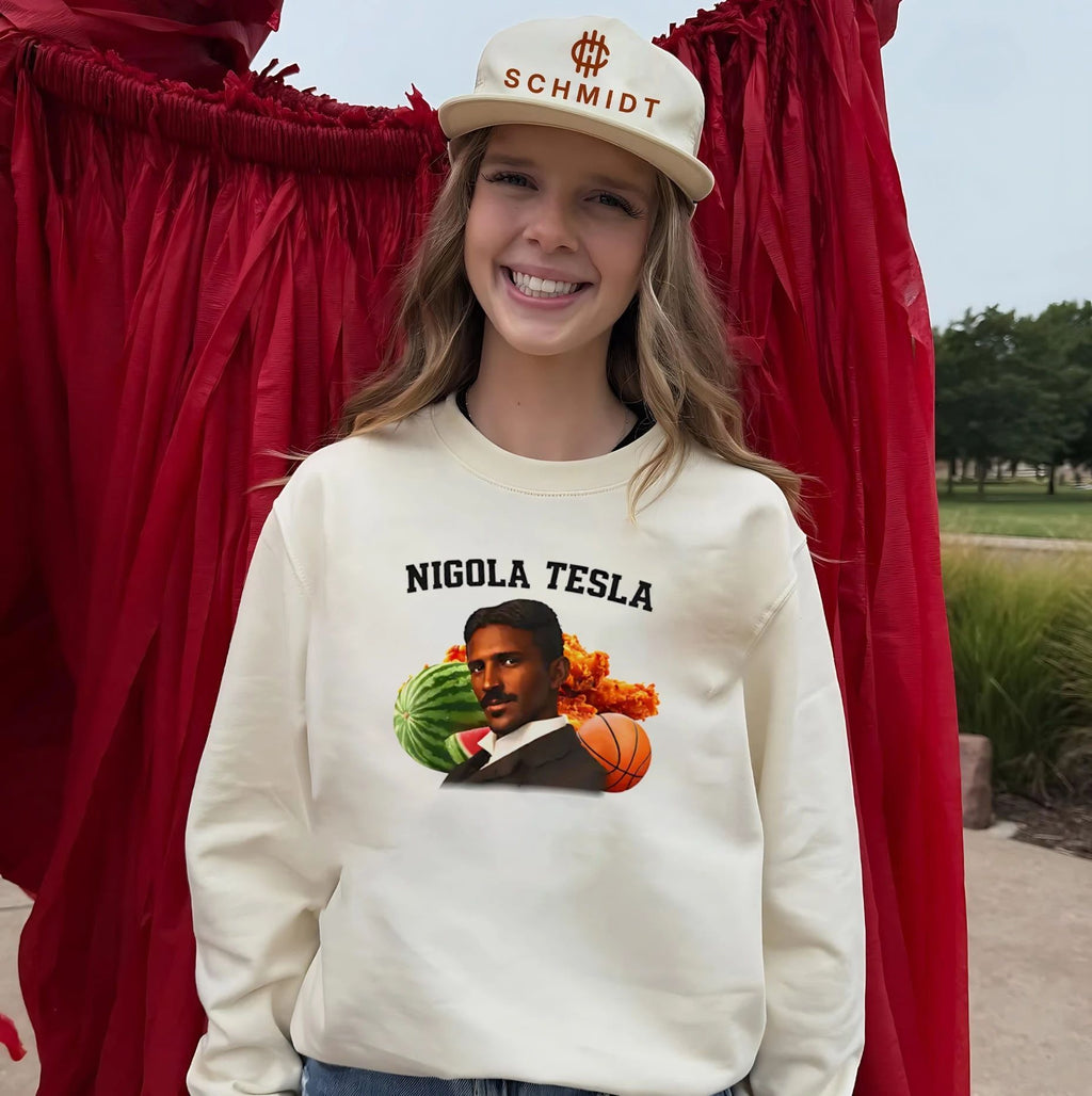 Nigola Tesla Watermelon Fried Chicken Basketball shirt