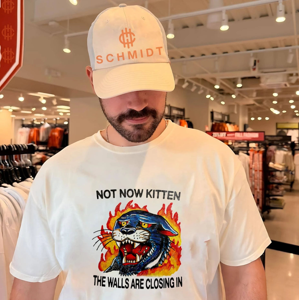 Not now kitten the walls are closing in shirt