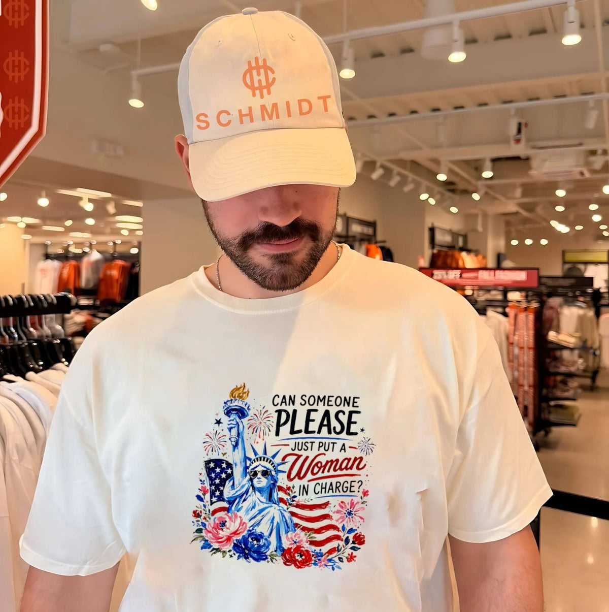 Can someong please just put a woman in charge shirt