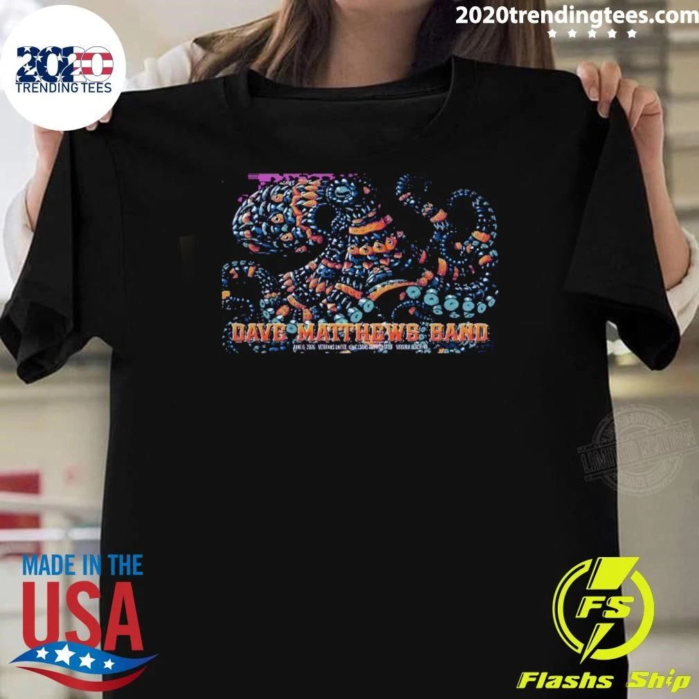 Dave Matthews Band Virginia Beach Tour On June 6 2026 Poster Shirt